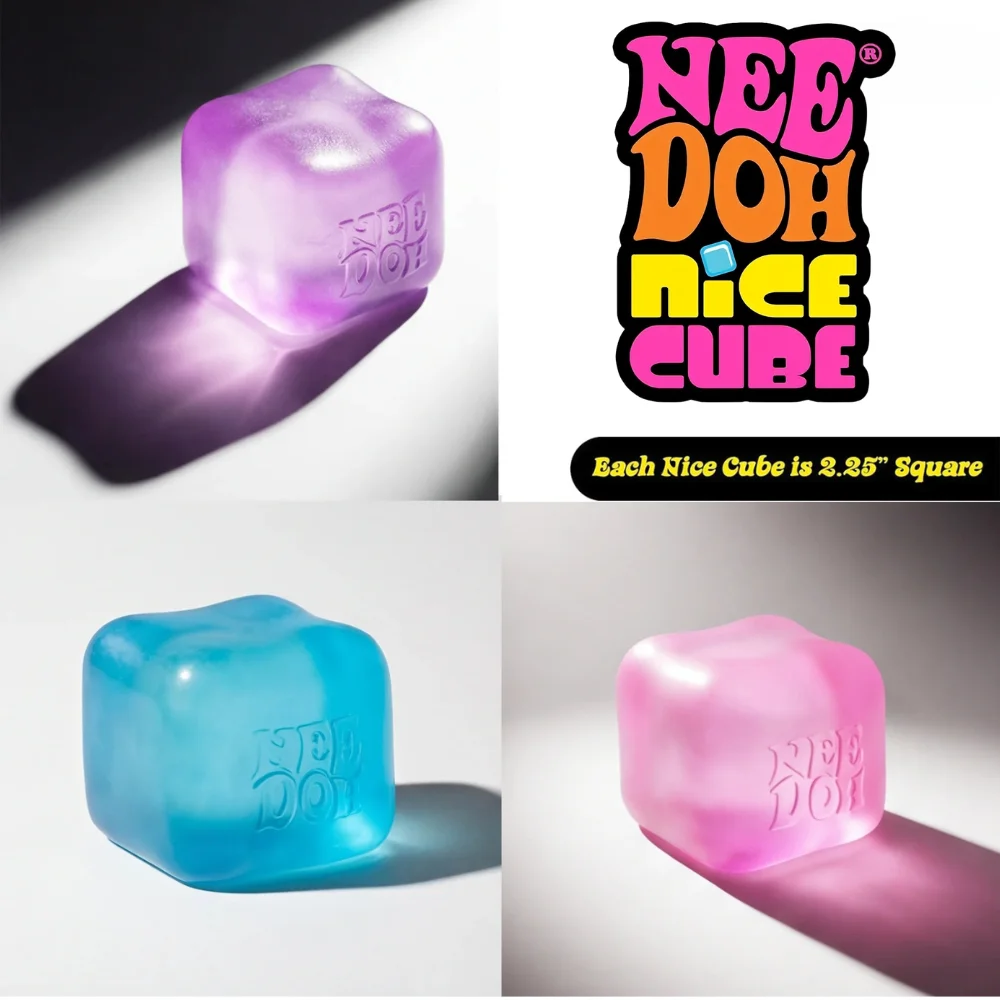 NeeDoh Nice Cube Squish Toy, S - Fidget Cube Original 评论和价格