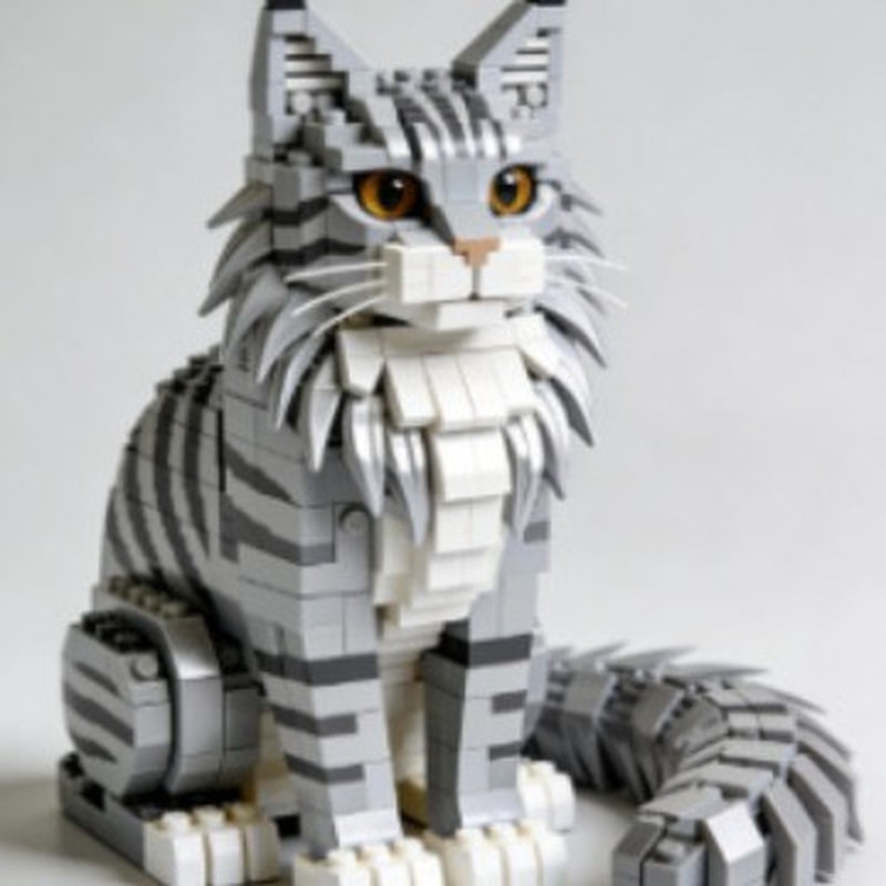 Mini Building Blocks Cat Model - Building Block Mini 评论和价格